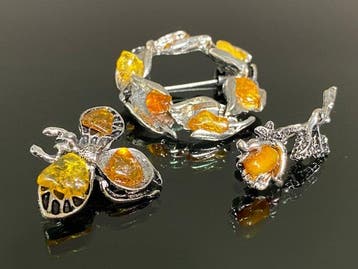 Drie Artistieke Collectie: Rose Beetle & Wreath - Baltisch