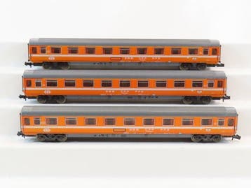 Minitrix N - Uit set 3106 - Modeltrein personenwagen (3) -, Nieuw