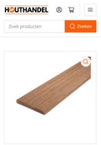 Vlonderplanken | Hardhout | Diverse maten | Scherpe prijzen, Ophalen of Verzenden, Nieuw, Hout