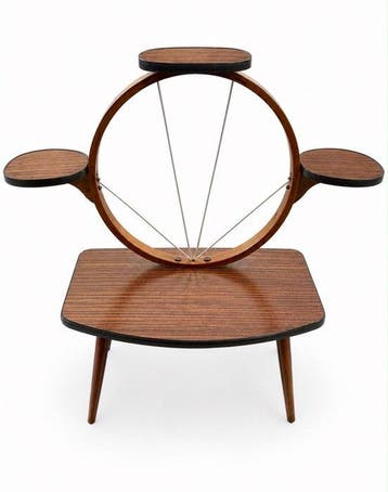 Plantentafel - Hout - Vintage plantentafel
