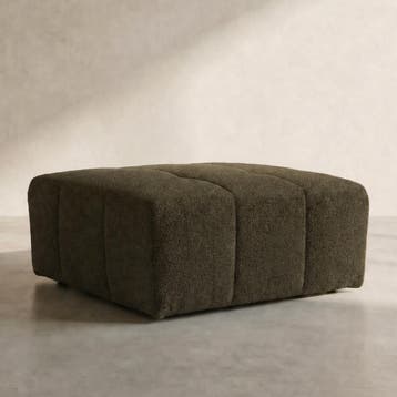 *WOONWINKEL* PEPP Interiors Wave Hocker Met Stiksels Groen, Verzenden, Nieuw