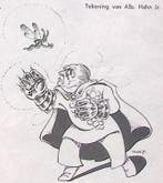 Spotprent over Nazi-jacht op de humor (lijst optie, Lithos), Verzenden