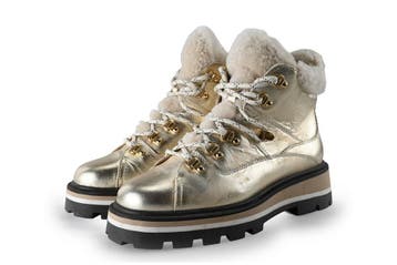 Blasz Veterboots in maat 40 Goud, Kleding | Dames, Schoenen, Overige kleuren, Verzenden, Overige typen, Zo goed als nieuw