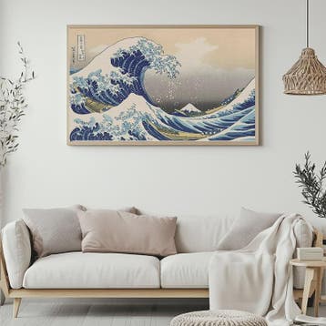 Iconische Japanse 'De Grote Golf van Kanagawa' Canvas Poster, Verzenden, Nieuw