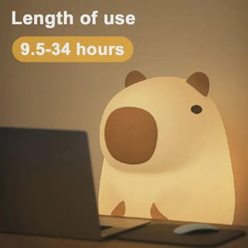 Oplaadbaar Capybara Nachtlampje - Zacht Siliconen Aanraaklam, Verzenden, Nieuw