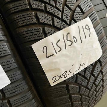 2 x Bridgestone Blizzak LM-005 215-50-19 Winterbanden 8,5mm, 19 inch, Band(en), Personenwagen, Gebruikt