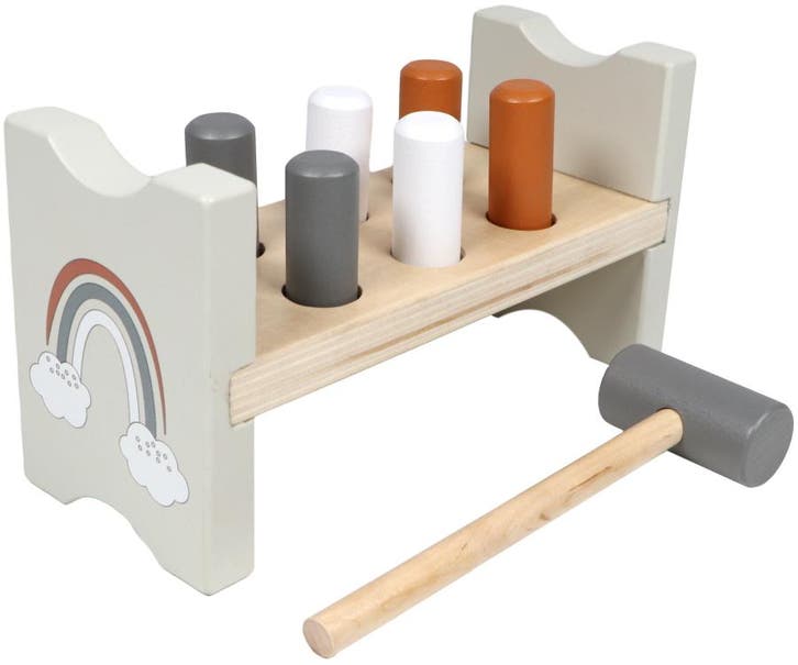 Tryco Houten Hamerbankje, Kinderen en Baby's, Speelgoed | Houten speelgoed, Nieuw, Verzenden