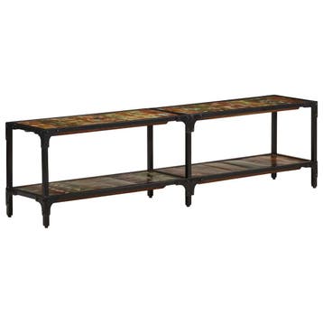 vidaXL Tv-meubel 150x30x41 cm massief gerecycled hout, Huis en Inrichting, Minder dan 50 cm, Verzenden, Nieuw, Minder dan 100 cm