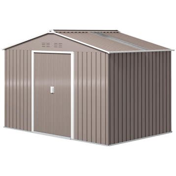 Verzinkt Stalen Tuinhuis 4,9m² 277x195x192cm Tuinschuur Met, Verzenden