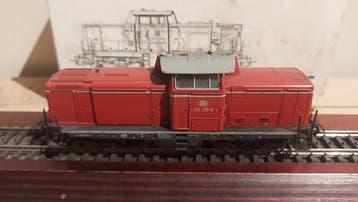 Märklin H0 - 3072 - Diesellocomotief (1) - BR 212 donkerrode, Hobby en Vrije tijd, Nieuw
