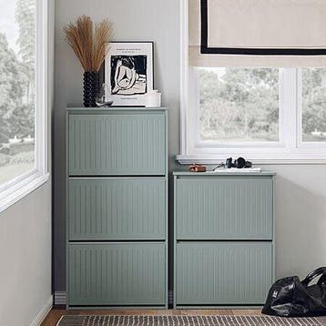 2dekans | SoBuy - Schoenenkast - Grijs - 61x26x120 -, Ophalen of Verzenden, Zo goed als nieuw