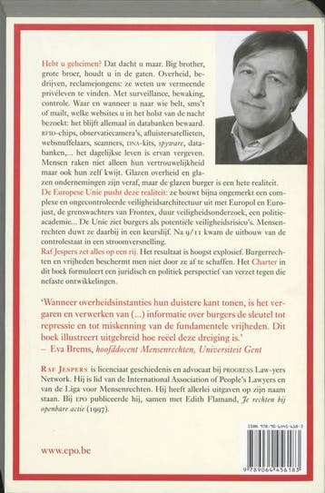 Big brother in Europa 9789064456183 Raf Jespers, Verzenden, Gelezen, Raf Jespers