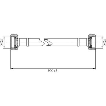 Riko Gasslangsets - Gastec 90cm, Witgoed en Apparatuur, Onderdelen en Toebehoren, Ophalen of Verzenden, Nieuw