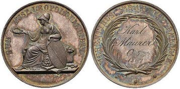 Fuer die Mittelstufe, Ar-schulpraemie o Jahr L Ka 1847 Ba..., Verzenden