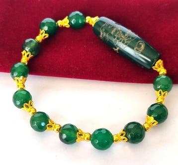 Smaragd & Agaat – Armband – Dragon Céleste - Creatieve