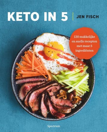 Keto in 5 - Jen Fisch 9789000372973, Boeken, Verzenden, Zo goed als nieuw, Jen Fisch