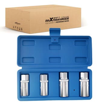 4-Stuk Exhaust Stud Extractor Set CRV 6-12mm 1/2 Inch met..., Auto-onderdelen, Uitlaatsystemen, Verzenden, Nieuw, Universele onderdelen