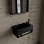 Fonteinset BWS Solid Surface Met Handdoekhouder Rechts Zwart, Ophalen of Verzenden, Nieuw, Overige typen