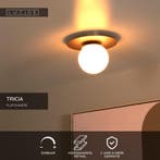 Lucide TRICIA - Plafonnière (Plafondlamp) - Ø 25 cm - 1xE27, Huis en Inrichting, Lampen | Plafondlampen, Ophalen of Verzenden