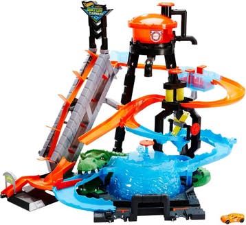 Hot Wheels Krokodil Wasstraat | Retourdeal 54% Korting, Ophalen of Verzenden, Gebruikt