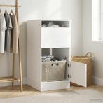 vidaXL Wasmeubel met opslag Wit 50 x 68 x 102 cm Bewerkt, Verzenden, Nieuw