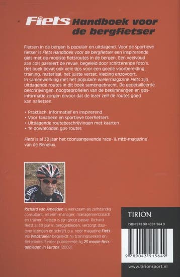 Fiets handboek voor de bergfietser / Tirion sport, Boeken, Verzenden, Zo goed als nieuw, Richard van Ameijden