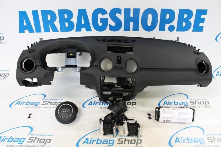 AIRBAG SET – DASHBOARD ZWART AUDI A1 (2010-2018), Auto-onderdelen, Dashboard en Schakelaars, Gebruikt, Audi