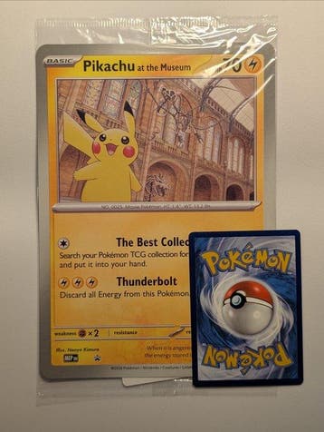 Pokémon - 1 Verzegelde kaart - Pikachu Promo card, Foil,, Nieuw