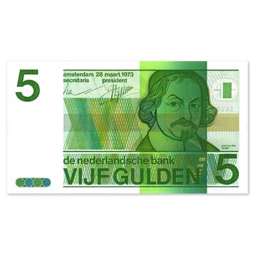5 Gulden Vondel 1973 Pr, Verzenden