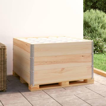 vidaXL Palletopzetranden 3 st 100x100 cm massief grenenhout, Verzenden