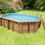 Ubbink Zwembad Océa 550 x 355 x 120 cm hoog Blauwe folie, Tuin en Terras, Zwembaden, 120 cm of meer, Verzenden, Vierkant, 300 cm of meer