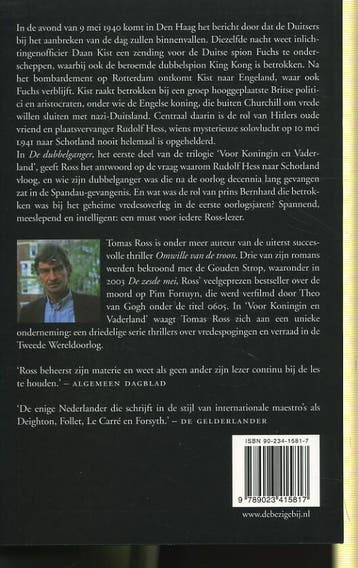 De dubbelganger / Voor koningin & vaderland / 1 Tomas Ross, Verzenden, Gelezen, Tomas Ross