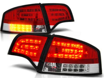 Achterlichten Audi A4, 04-07 limousine LED helder rood/wit, Ophalen of Verzenden, Nieuw