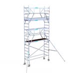 Euroscaffold steiger dubbele Voorloopleuning 75x250x6,2 WH, Doe-het-zelf en Verbouw, Steigers, Nieuw, Rolsteiger of Kamersteiger