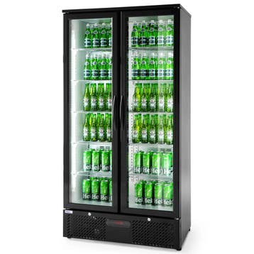 Drankenkoeling | 506L | Zwart | +2°C/+10°C | Geforceerd |, Verzenden, Nieuw in verpakking