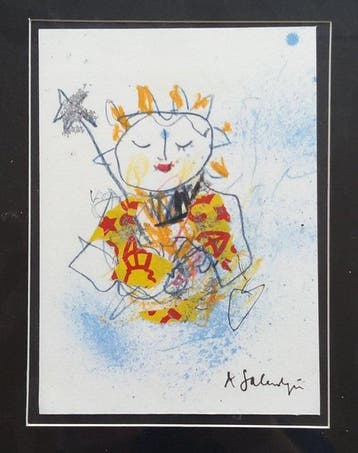 Kees Salentijn (1947) - Portret van een engel, Antiek en Kunst