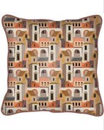 Luxe Sierkussen Santiago Terra, Huis en Inrichting, Nieuw, Bruin, Vierkant