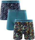 Muchachomalo Boxershorts 3-Pack Snakey maat 3XL Heren, Kleding | Heren, Ondergoed, Verzenden, Blauw, Muchachomalo, Boxer