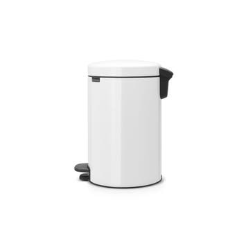 Brabantia Pedaalemmer newIcon 12 ltr - Wit, Huis en Inrichting, Woonaccessoires | Prullenbakken, Verzenden, Nieuw