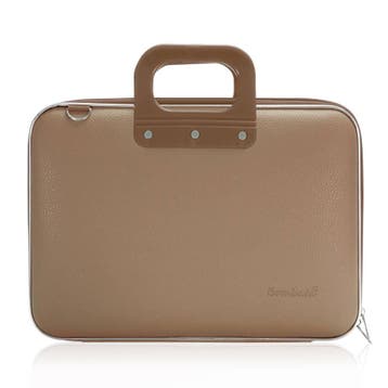 Bombata MEDIO 13 / 14 inch Laptoptas Taupe, Computers en Software, Laptoptassen, Verzenden, Nieuw