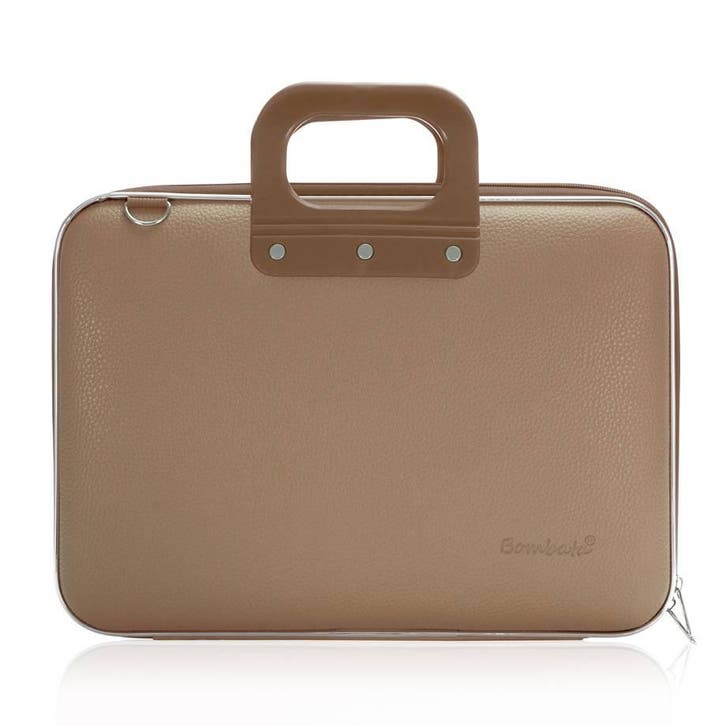 Bombata MEDIO 13 / 14 inch Laptoptas Taupe, Computers en Software, Laptoptassen, Nieuw, Verzenden