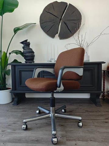 Bureaustoel - Textiel, Hout, Aluminium - Klöber Modell 840