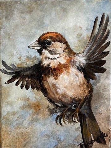Tomasz Bednarski (1965) - Sparrow in flight