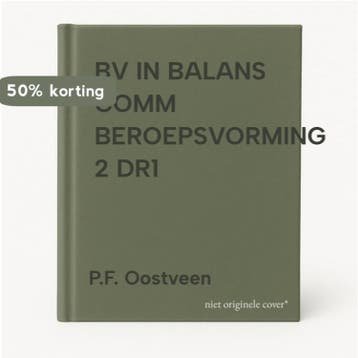 BV IN BALANS COMM BEROEPSVORMING 2 DR1 9789042507623, Boeken, Verzenden, Gelezen, P.F. Oostveen