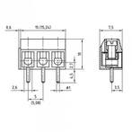 Schroefterminal 3-voudig recht pitch 5.08mm 10 stuks, Hobby en Vrije tijd, Elektronica-componenten, Verzenden, Nieuw