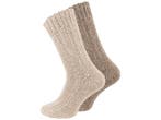 2 paar Noorse wollen sokken - Unisex - Beige mix, Verzenden, Nieuw