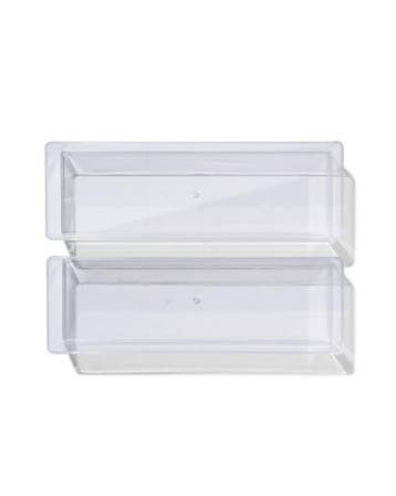 HEMA Bakje transparant M - 2 stuks 4=40% / 3=30% / 2=20%, Huis en Inrichting, Kasten | Overige, Verzenden, Nieuw