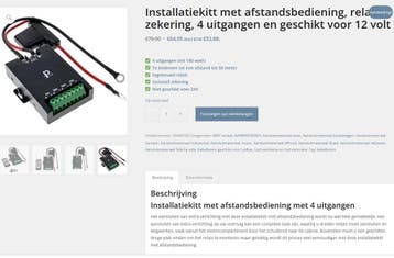 Installatiekitt met afstandsbediening, relais en  zekering, Verzenden, Nieuw, Hyundai