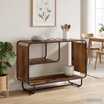 vidaXL Dressoir Oud hout 93,5 x 37,5 x 64,5 cm Bewerkt hout, Verzenden, Nieuw, Overige houtsoorten, Minder dan 50 cm