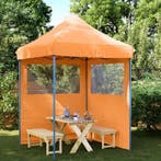vidaXL Partytent Oranje 200 x 200 x 306 cm Oxford Stof, Tuin en Terras, Partytenten, Verzenden, Nieuw, Partytent